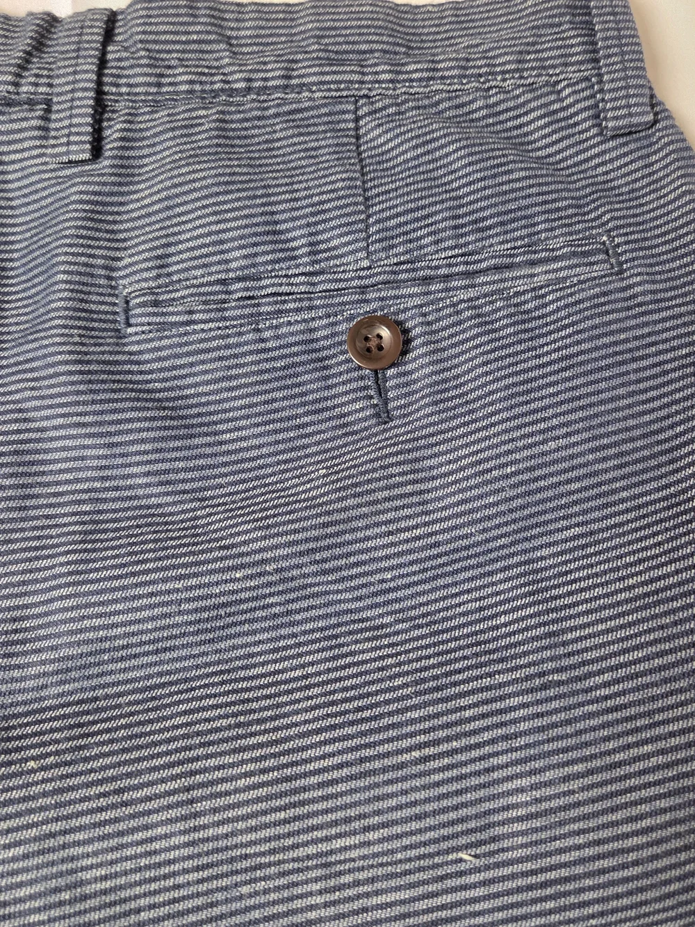 J. Crew Men's Navy 31 Striped Flat Front Shorts